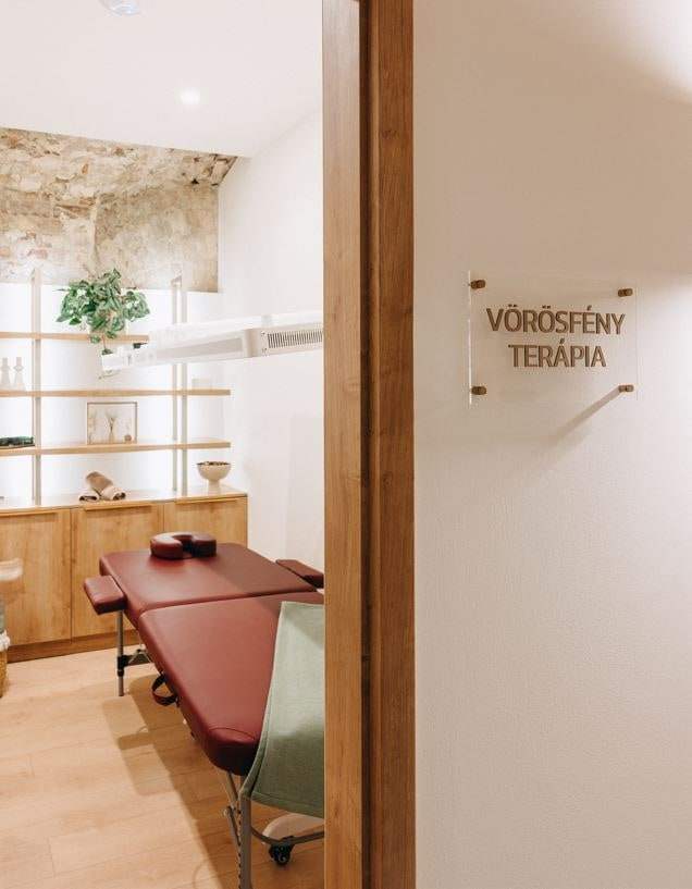 Vörösfény-terápia kezelőhelyiség a Nordvital stúdióban